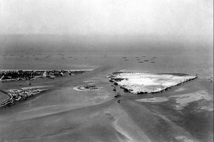 Government Cut, Fisher Island, and Terminal Island in a rare photo from 1915