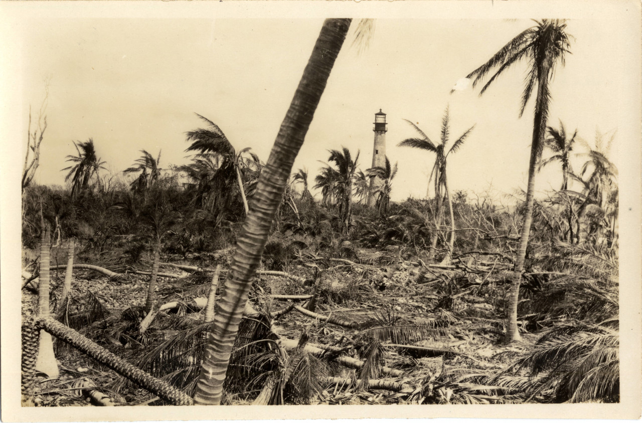 Cape Florida after the 1926 hurricane