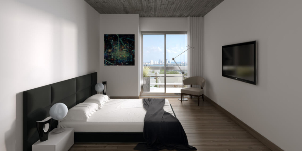 01 MiMo Condominiums Bedroom