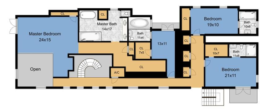 222 Ocean Drive Floor Plans