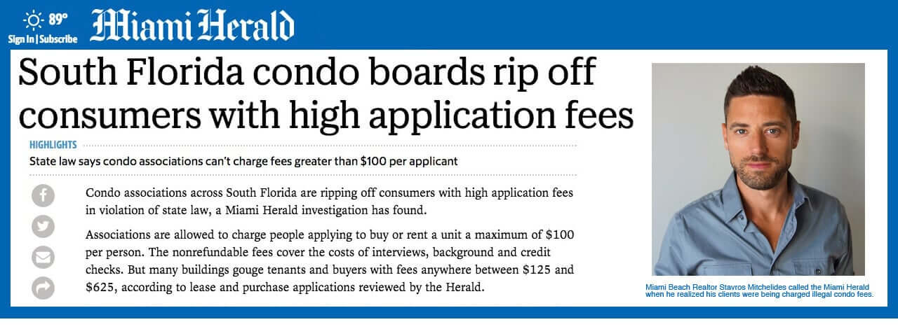Miami Condo Managers Are Charging Illegal Application Fees