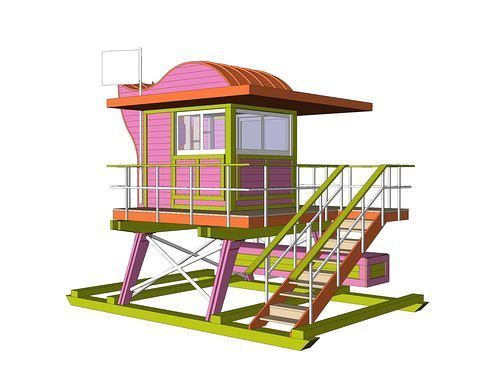 New Miami Beach Lifeguard Stand